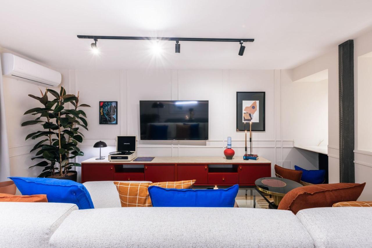 Stylish 4 Suites +Patio Luxury Apartment Gran Via Madrid Luaran gambar