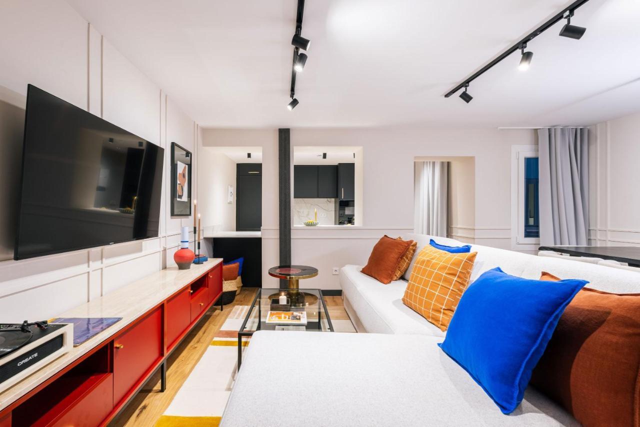 Stylish 4 Suites +Patio Luxury Apartment Gran Via Madrid Luaran gambar