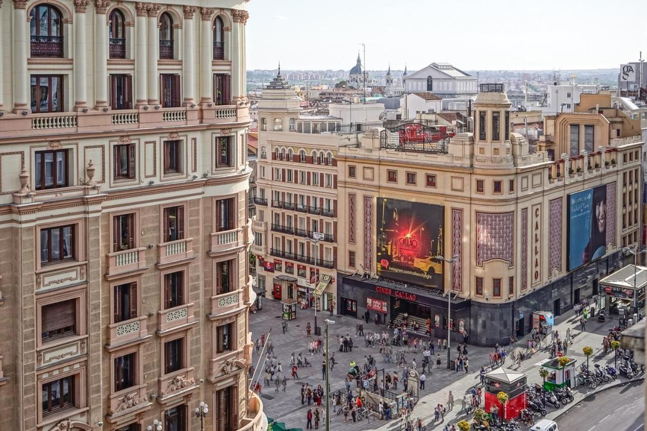 Stylish 4 Suites +Patio Luxury Apartment Gran Via Madrid Luaran gambar